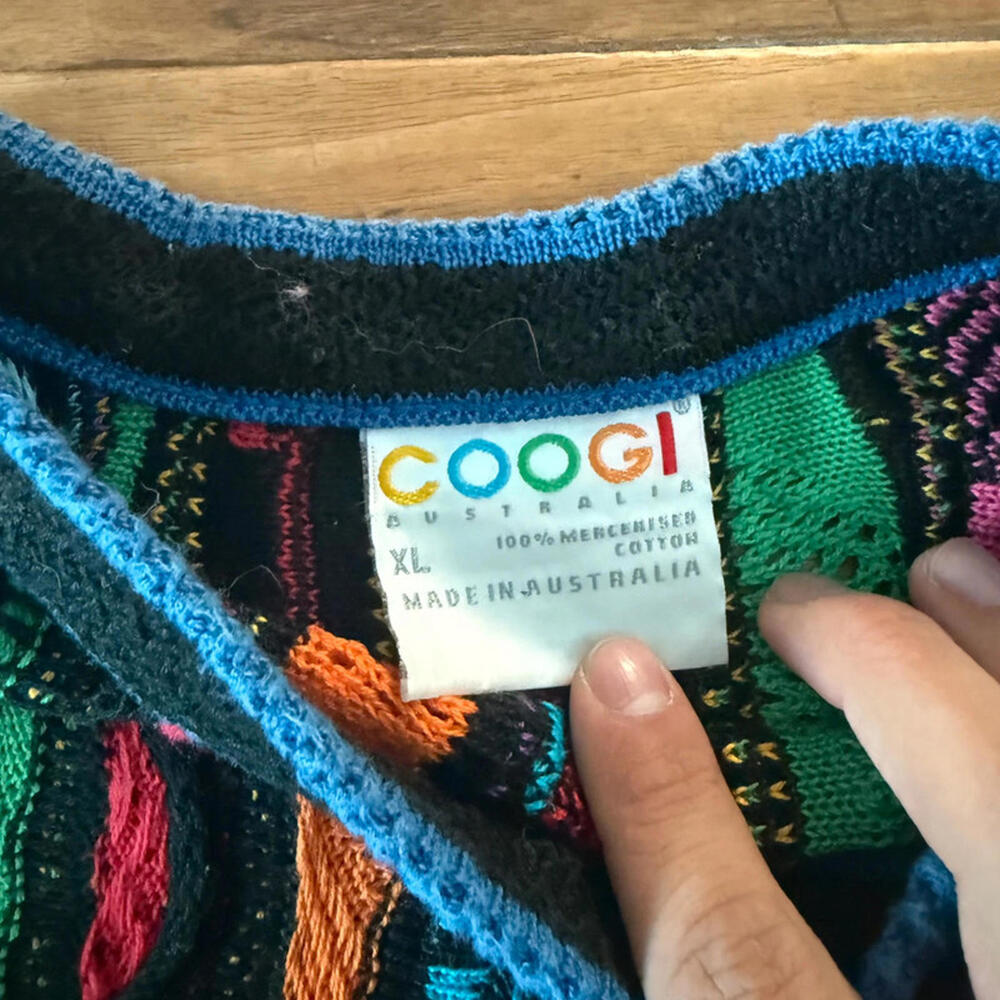 90s Coogi Multicolored turtle neck - Picture 5 of 5